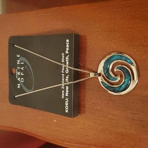 Marine Opal NZ Paua Shell Necklace